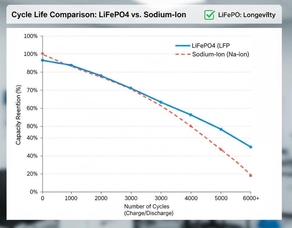 LiFePO4 vs Sodium Ion LiFePO4 vs. Natriumion