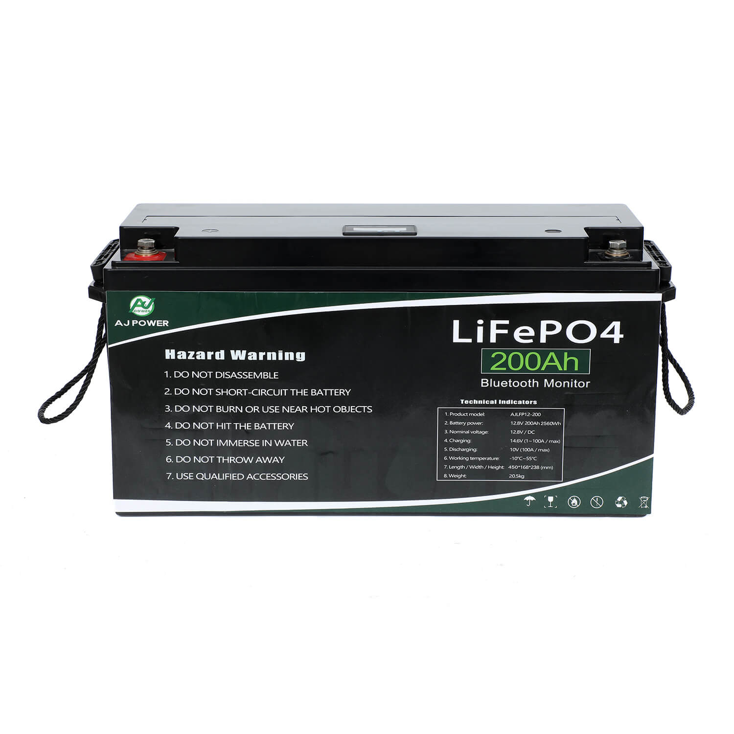 AJ-LFP12V200Ah Effiziente Blei-Säure-Ersatz-Lithium-Eisen-Phosphat-Batterie