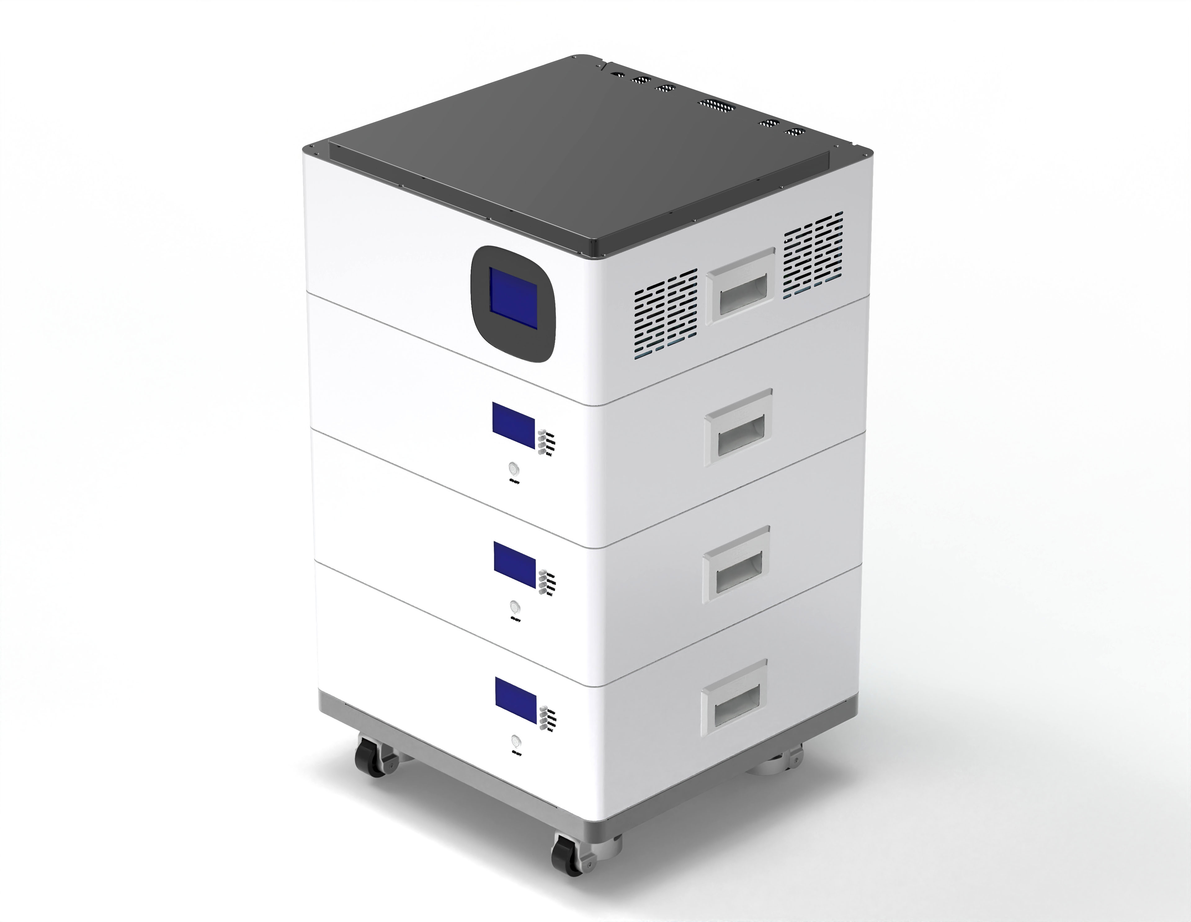 All-in-One-Solar-11-kW-Wechselrichter und 46,08-kWh-Batterie, 51,2-V-Lifepo4-Batterien