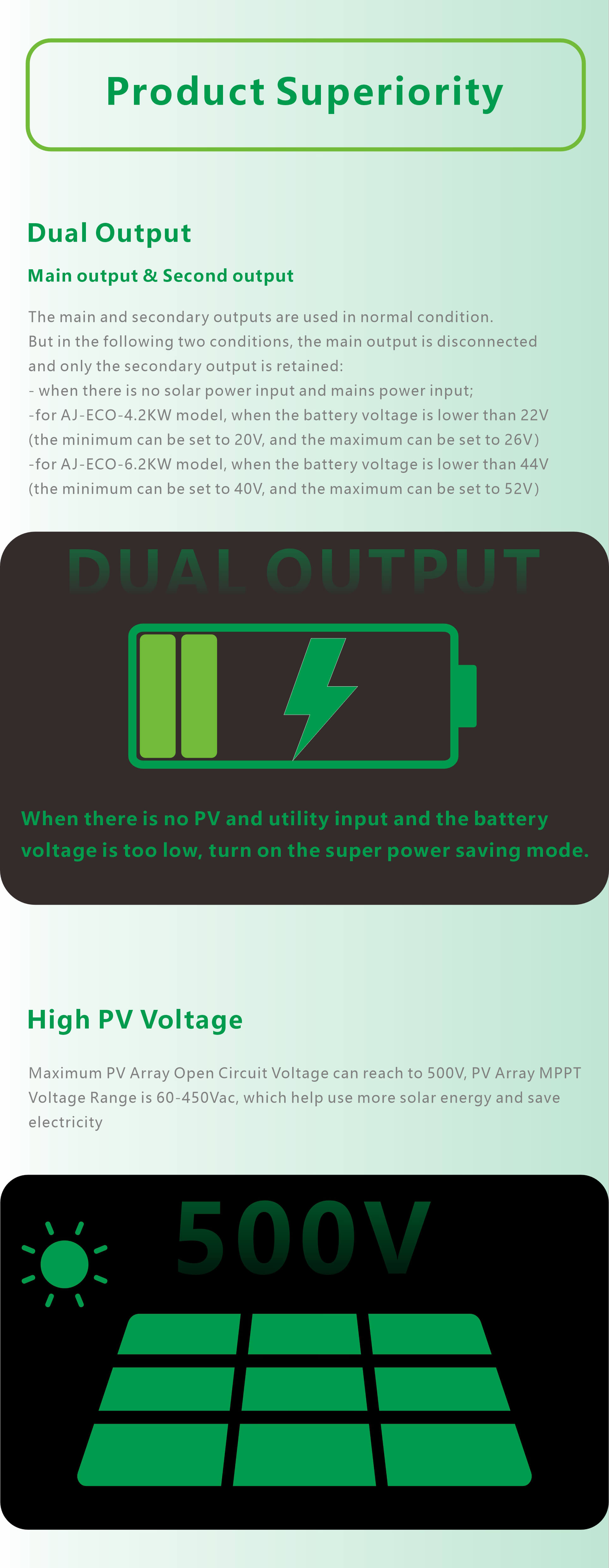 3,6 kW Solar-Hybrid-Wechselrichter