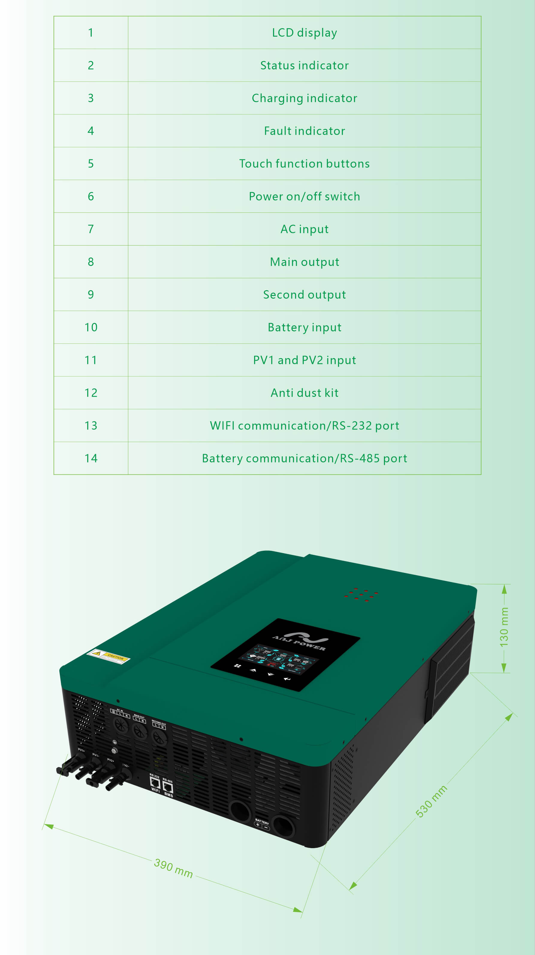 AJ LEISTUNG MAX-10KWh