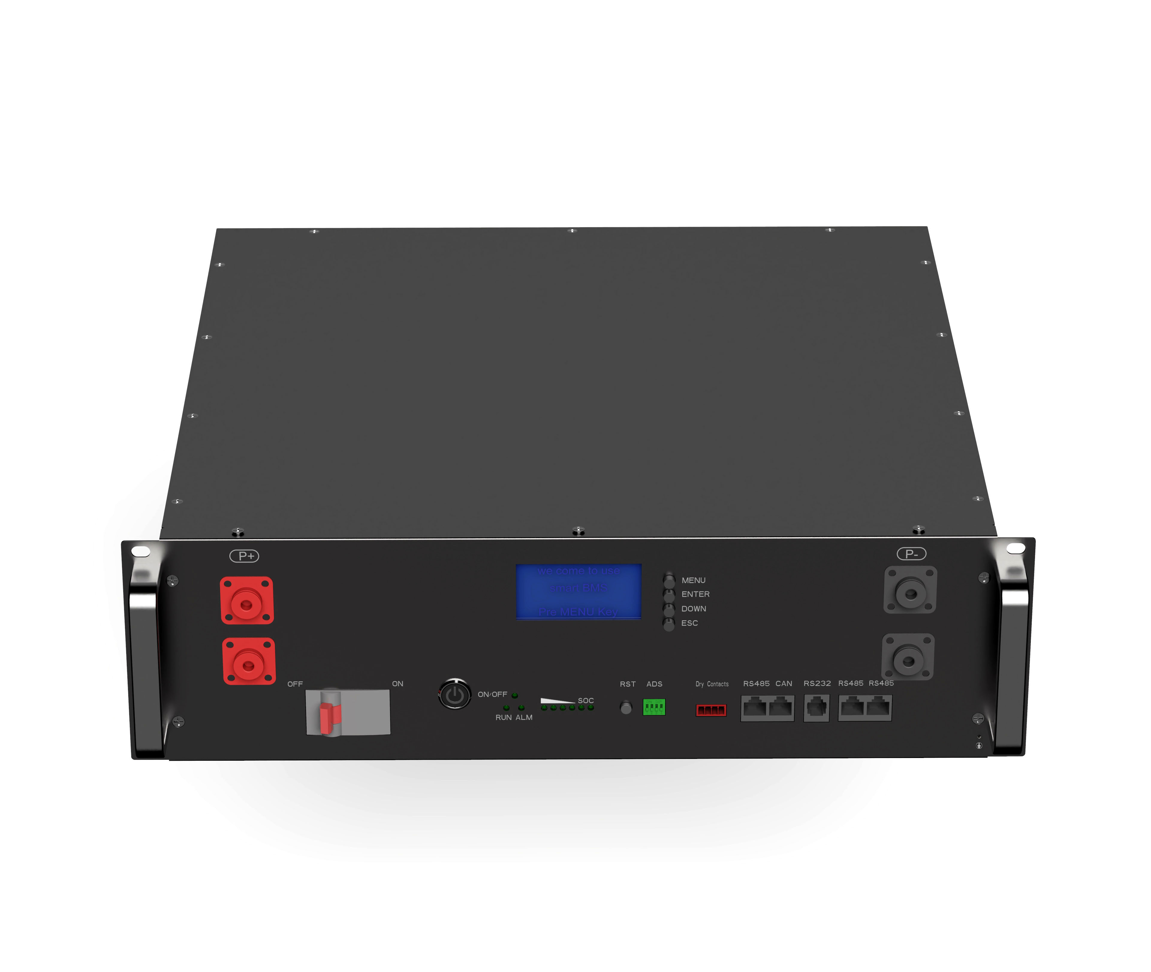 Energiespeicherbatterie Lifepo4-Batterie 51,2 V 100 Ah 200 Ah 300 Ah Rackmontierte Lithiumbatterie