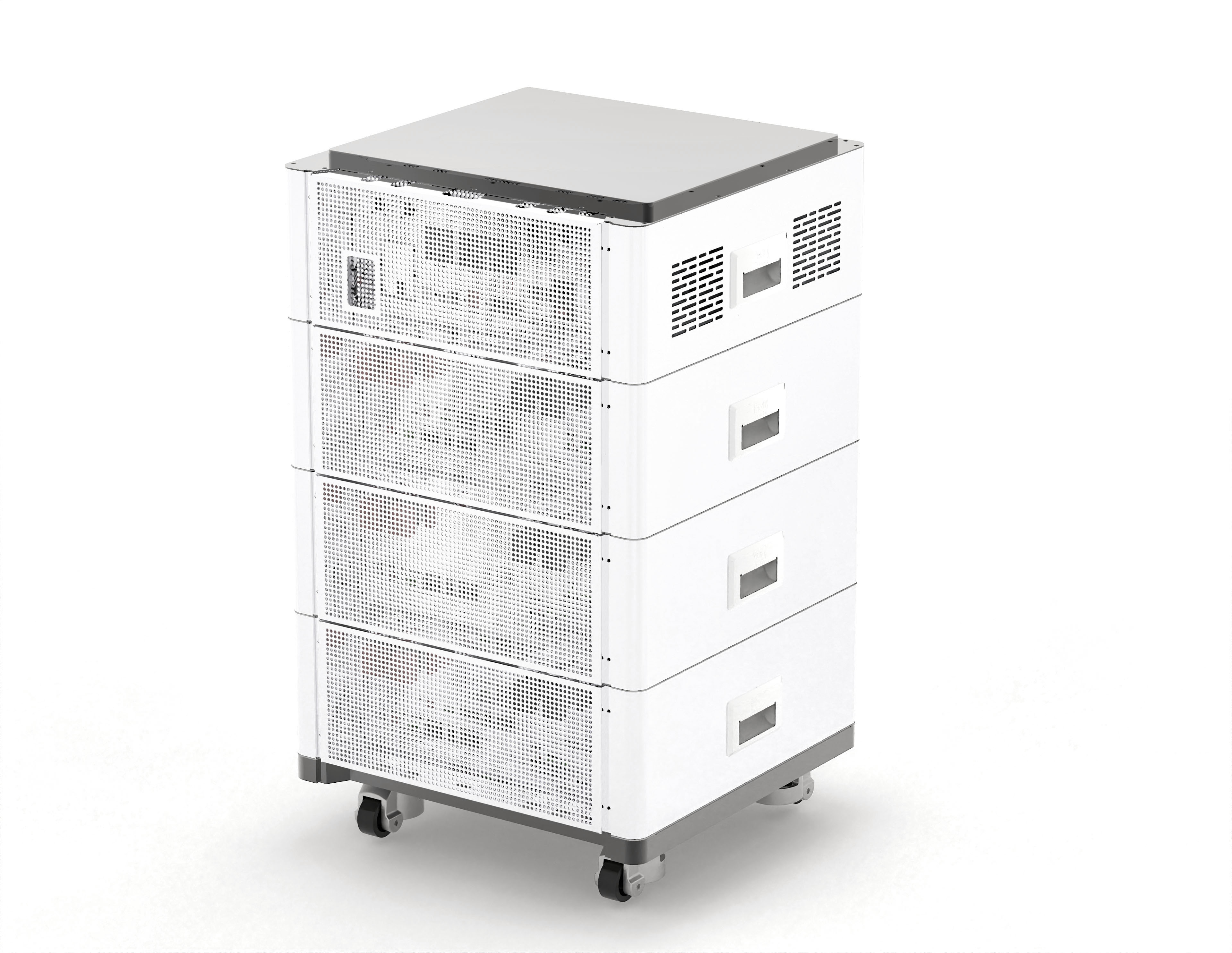 All-in-One-Solar-11-kW-Wechselrichter und 46,08-kWh-Batterie, 51,2-V-Lifepo4-Batterien