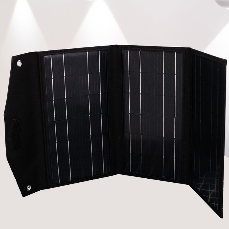 30 W 6 V monokristallines Stoffnaht-3-fach faltbares Solarpanel-Paket – versorgen Sie Ihre Outdoor-Abenteuer mit Energie