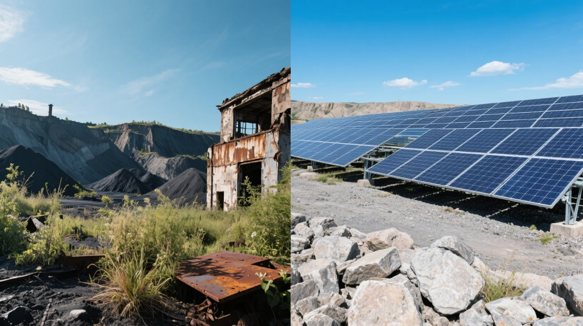 Kohle-zu-Solar-Umwandlung