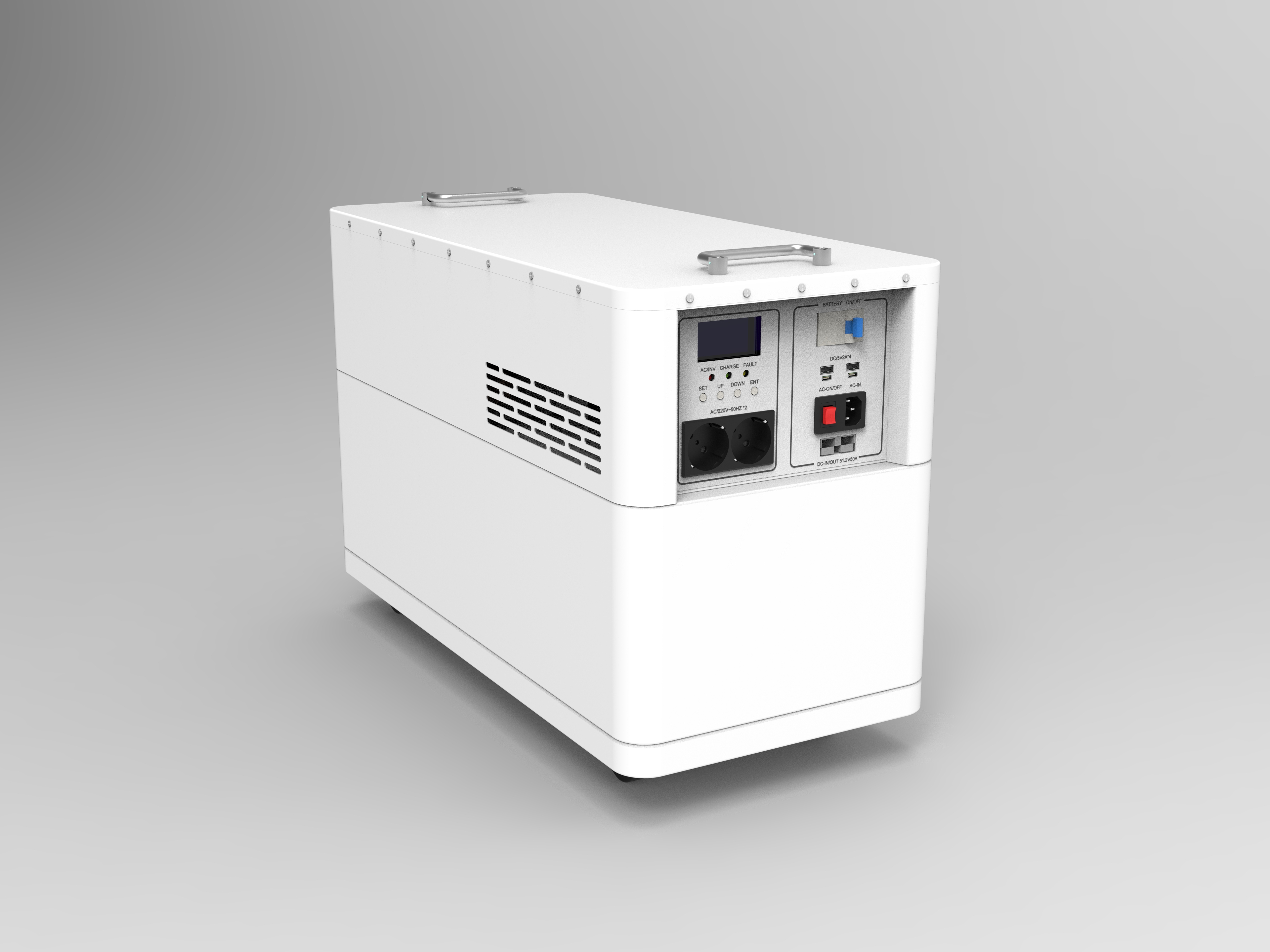 100AH ​​Solar-Lithium-Batterie. 