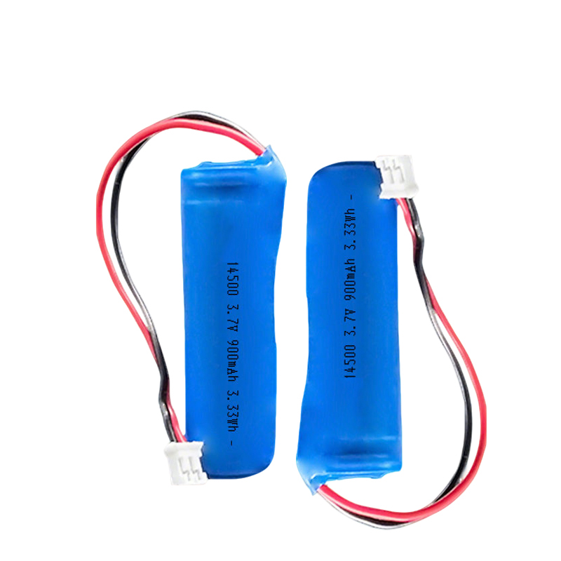 14500 3,7 V 900 mAh wiederaufladbare Li-Ionen-Akkuzelle