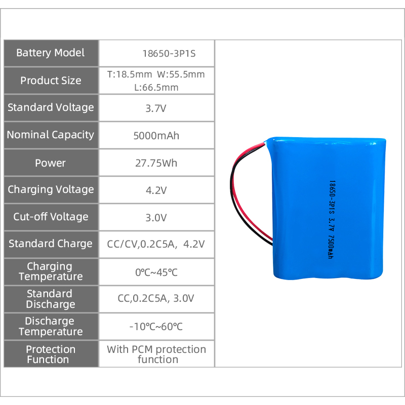 3p1s Li-Ion 18650 3,7 V 5000 mAh Lipo-Akku